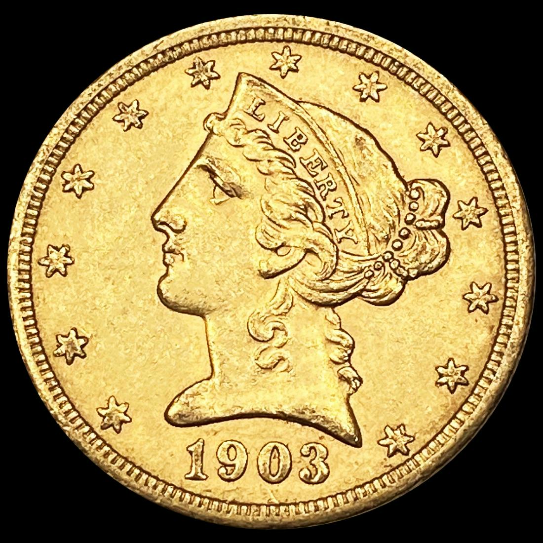 1903-S $5 Gold Half Eagle UNCIRCULATED (1 of 2)
