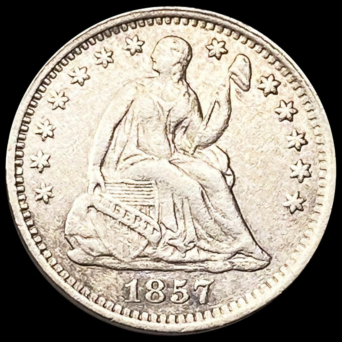 1857 Seated Liberty Half Dime UNCIRCULATED (1 of 2)