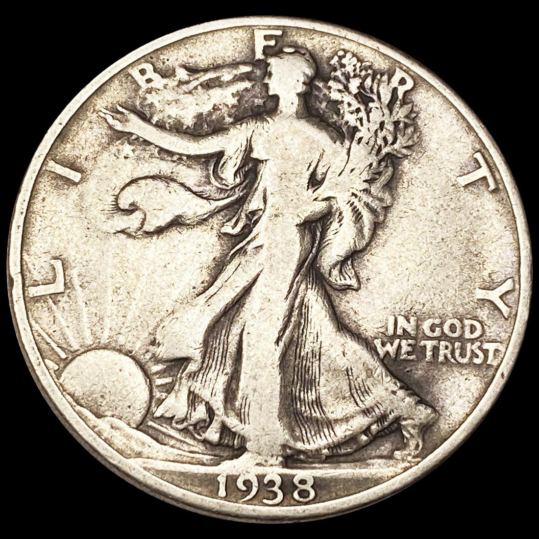 1938-D Walking Liberty Half Dollar LIGHTLY CIRC (1 of 2)