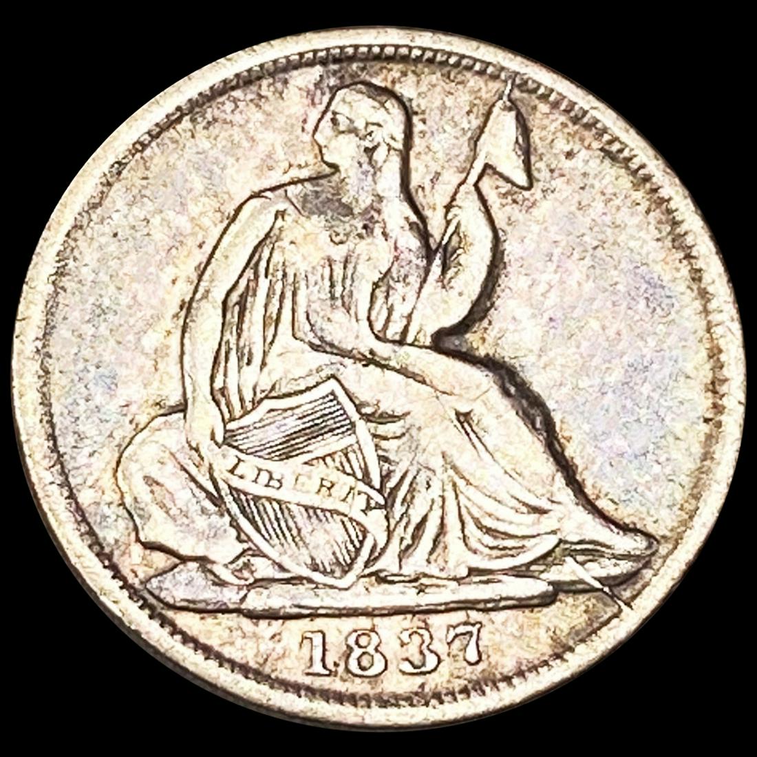 1837 Seated Liberty Half Dime UNCIRCULATED (1 of 2)