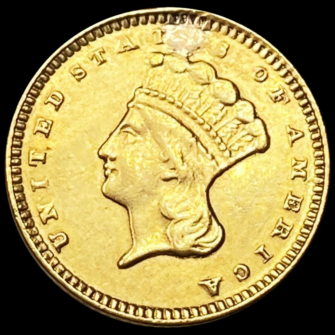 1874 Ty 3 Rare Gold Dollar NEARLY UNCIRCULATED (1 of 2)