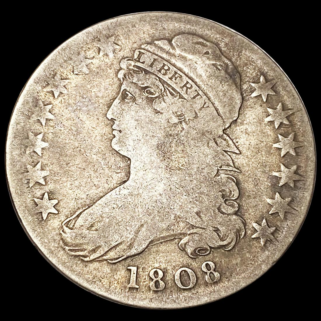 1808 Capped Bust Half Dollar NICELY CIRCULATED (1 of 2)