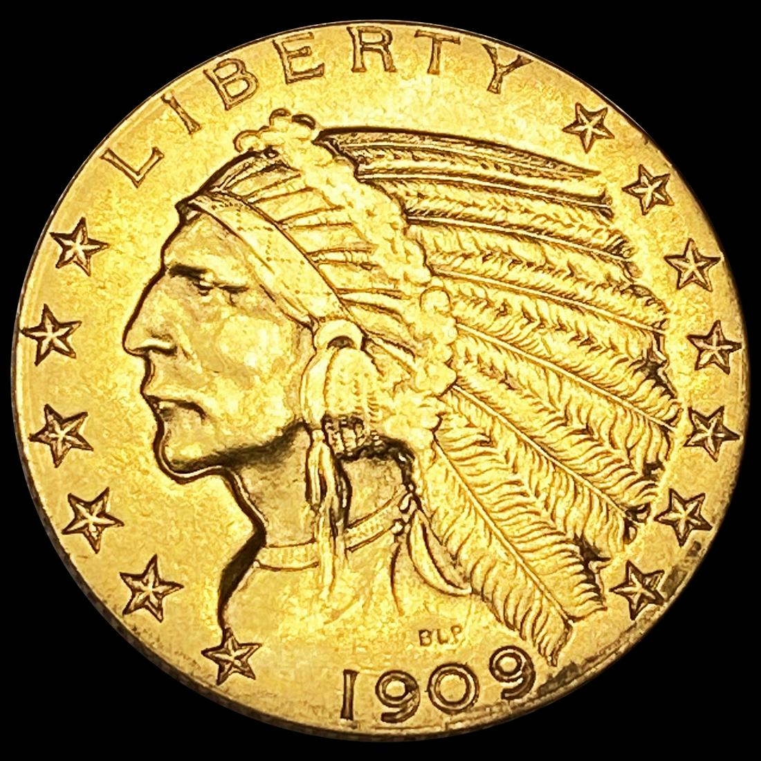 1909-D $5 Gold Half Eagle UNCIRCULATED (1 of 2)