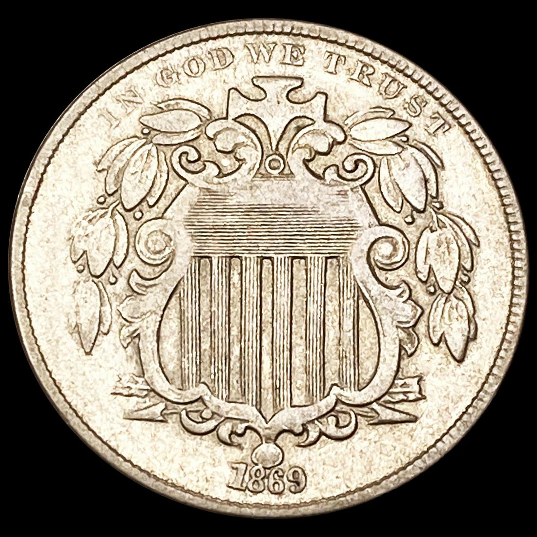 1869 Shield Nickel CLOSELY UNCIRCULATED (1 of 2)