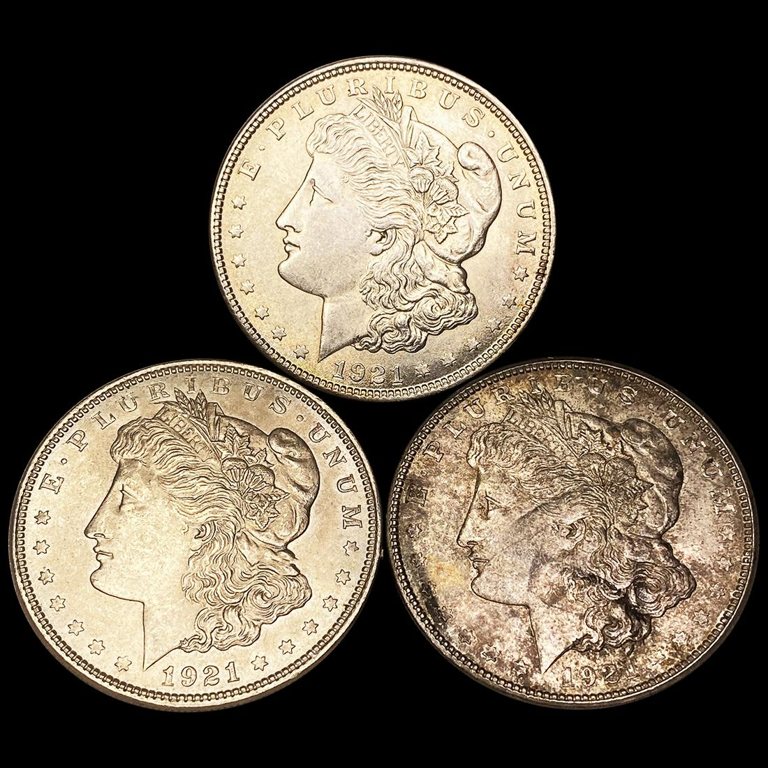 (3) Morgan Dollars UNCIRCULATED (1 of 2)