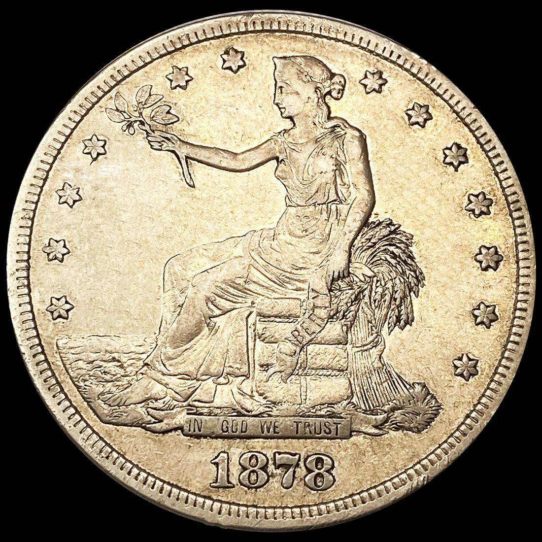 1878-S Silver Trade Dollar NEARLY UNCIRCULATED (1 of 2)