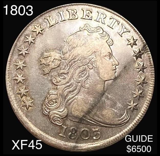 1803 Draped Bust Dollar LIGHT CIRC (1 of 2)