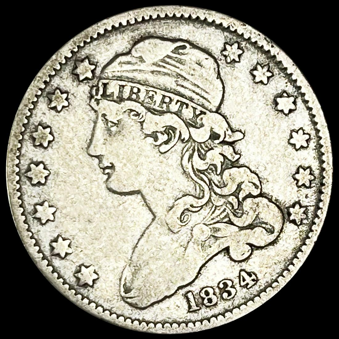 1834 Capped Bust Quarter NEARLY UNCIRCULATED (1 of 2)