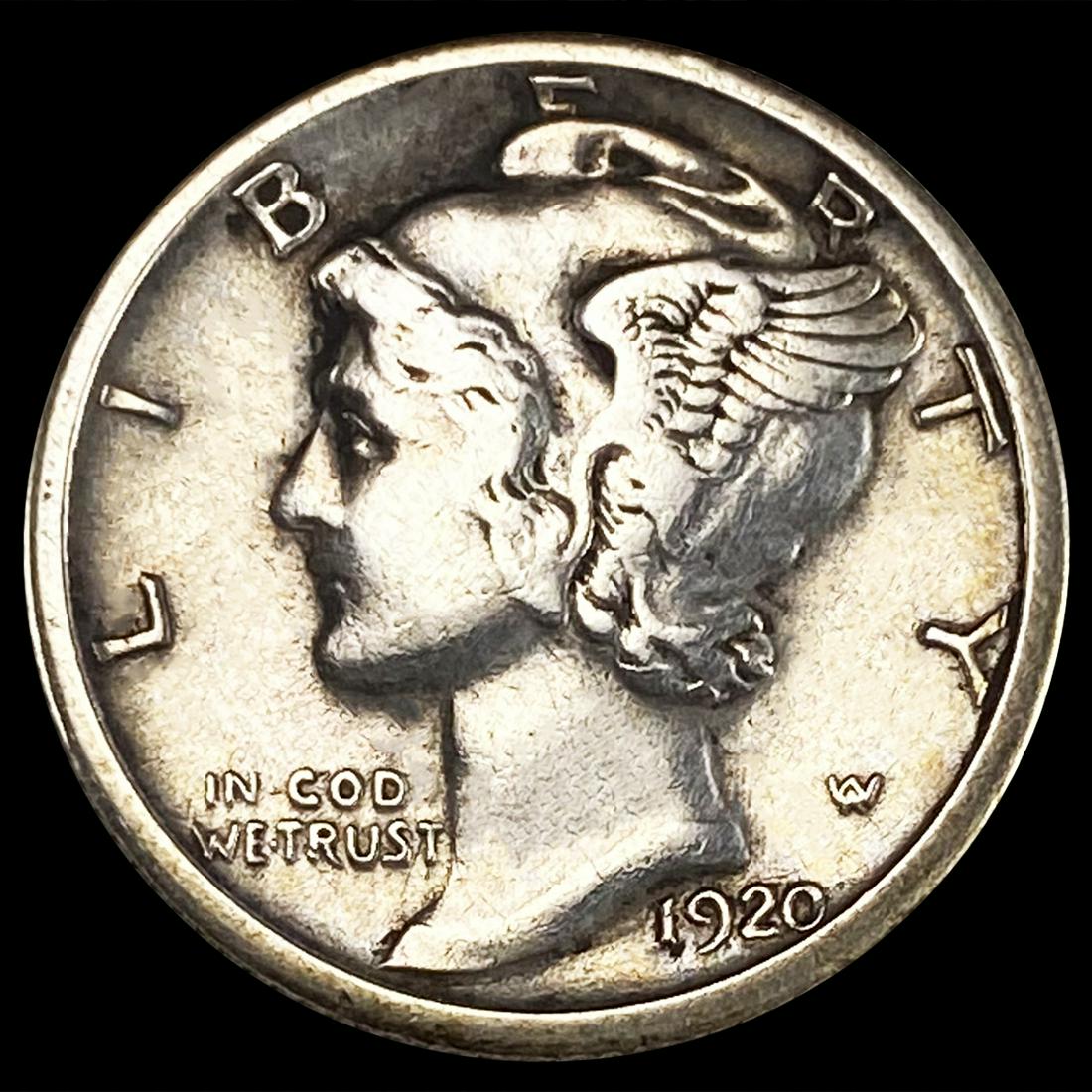 1920-S Mercury Dime NEARLY UNCIRCULATED (1 of 2)