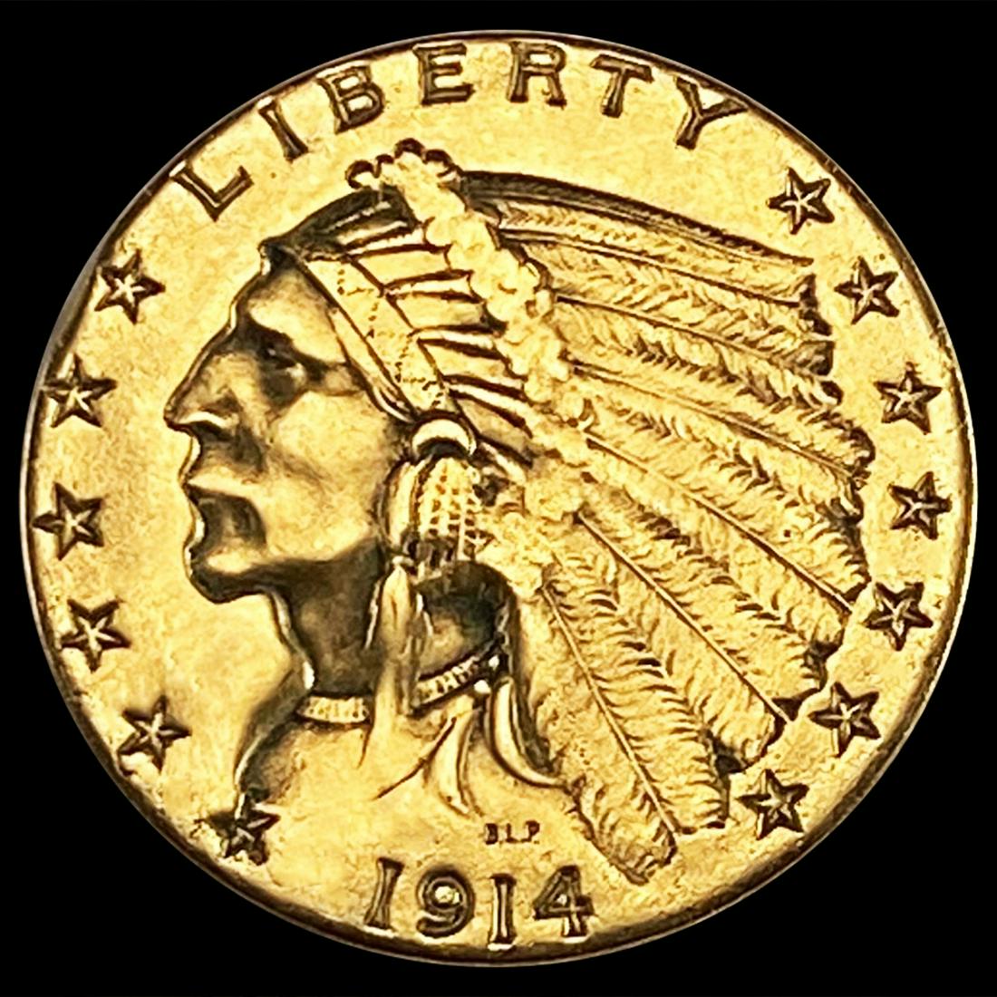 1914-D $2.50 Gold Quarter Eagle CLOSELY UNC (1 of 2)