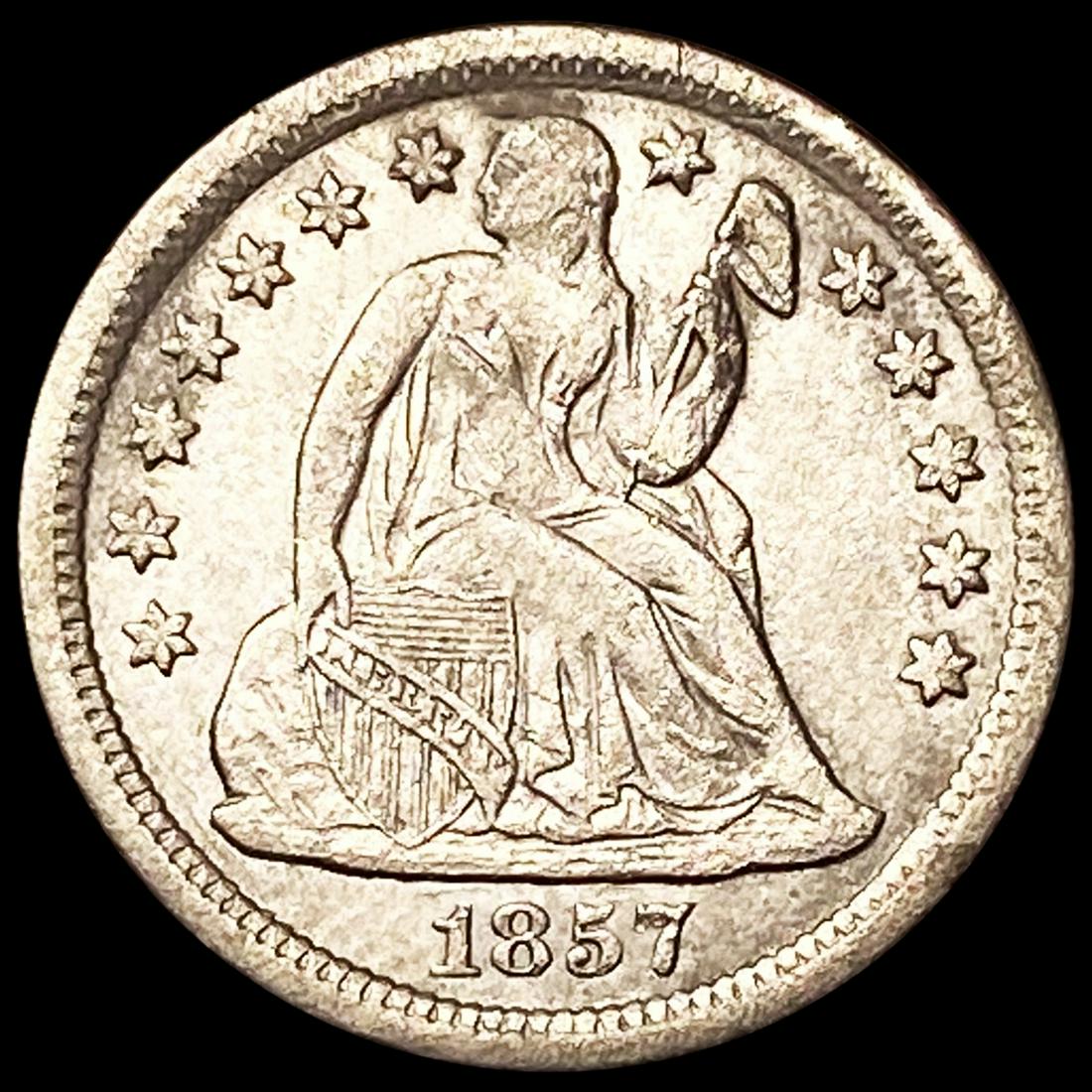1857-O Seated Liberty Dime CLOSELY UNCIRCULATED (1 of 2)