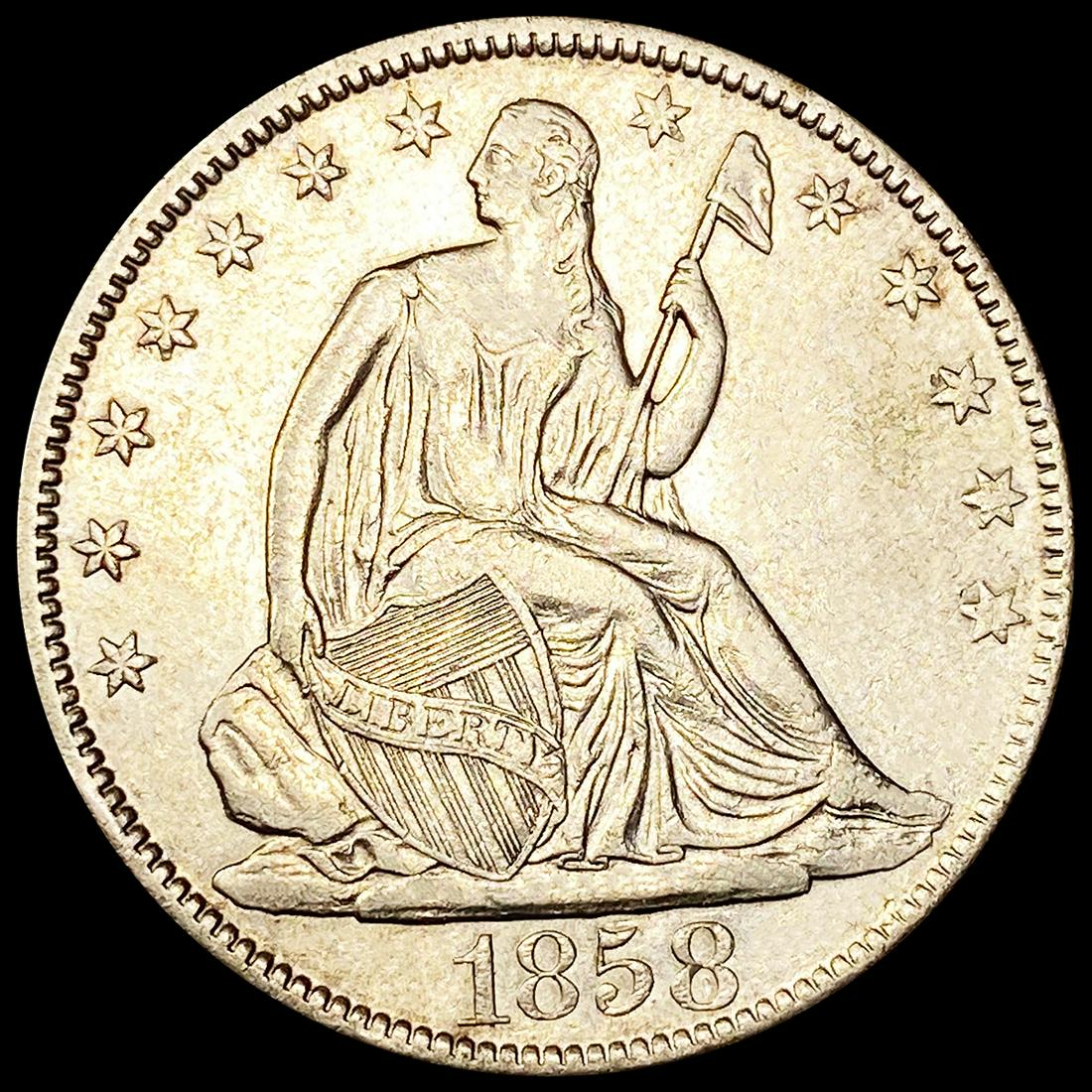 1858-O Seated Liberty Half Dollar UNCIRCULATED (1 of 2)