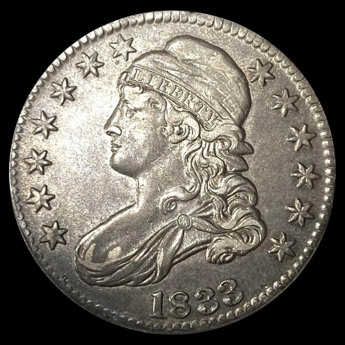 1833 Capped Bust Half Dollar CLOSELY UNCIRCULATED (1 of 2)