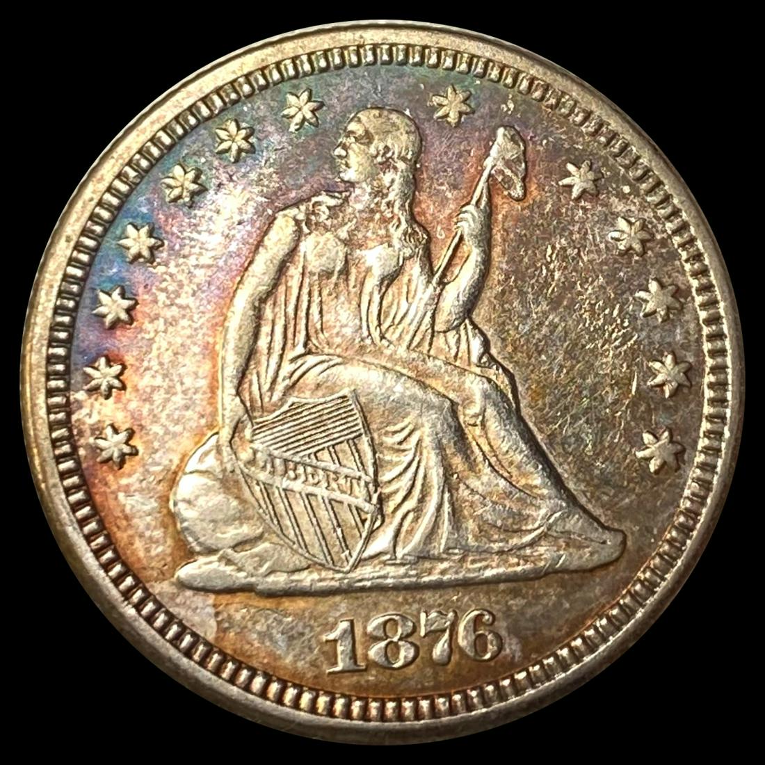 1876 Seated Liberty Quarter CLOSELY UNCIRCULATED (1 of 2)