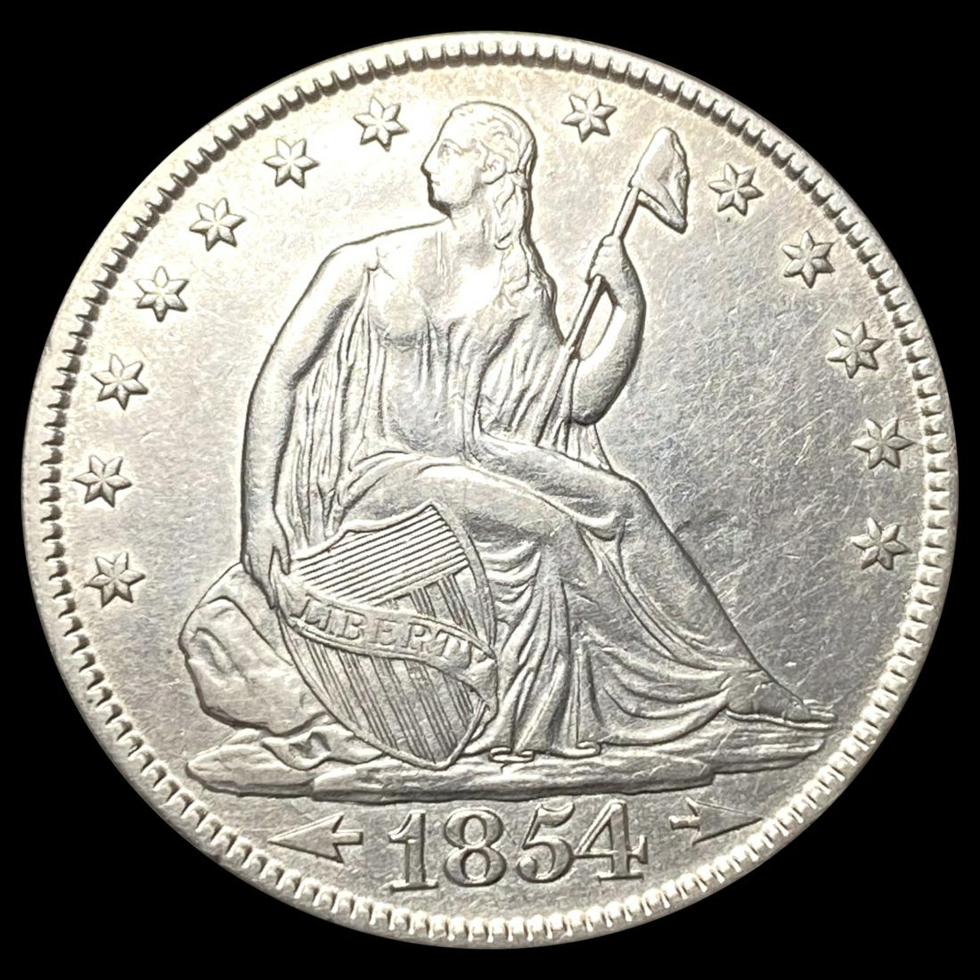1854 Arrows Seated Liberty Half Dollar (1 of 2)