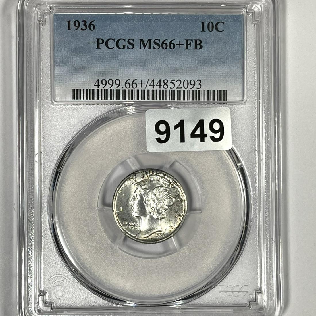 1936 Mercury Silver Dime PCGS-MS66+ FB (1 of 2)