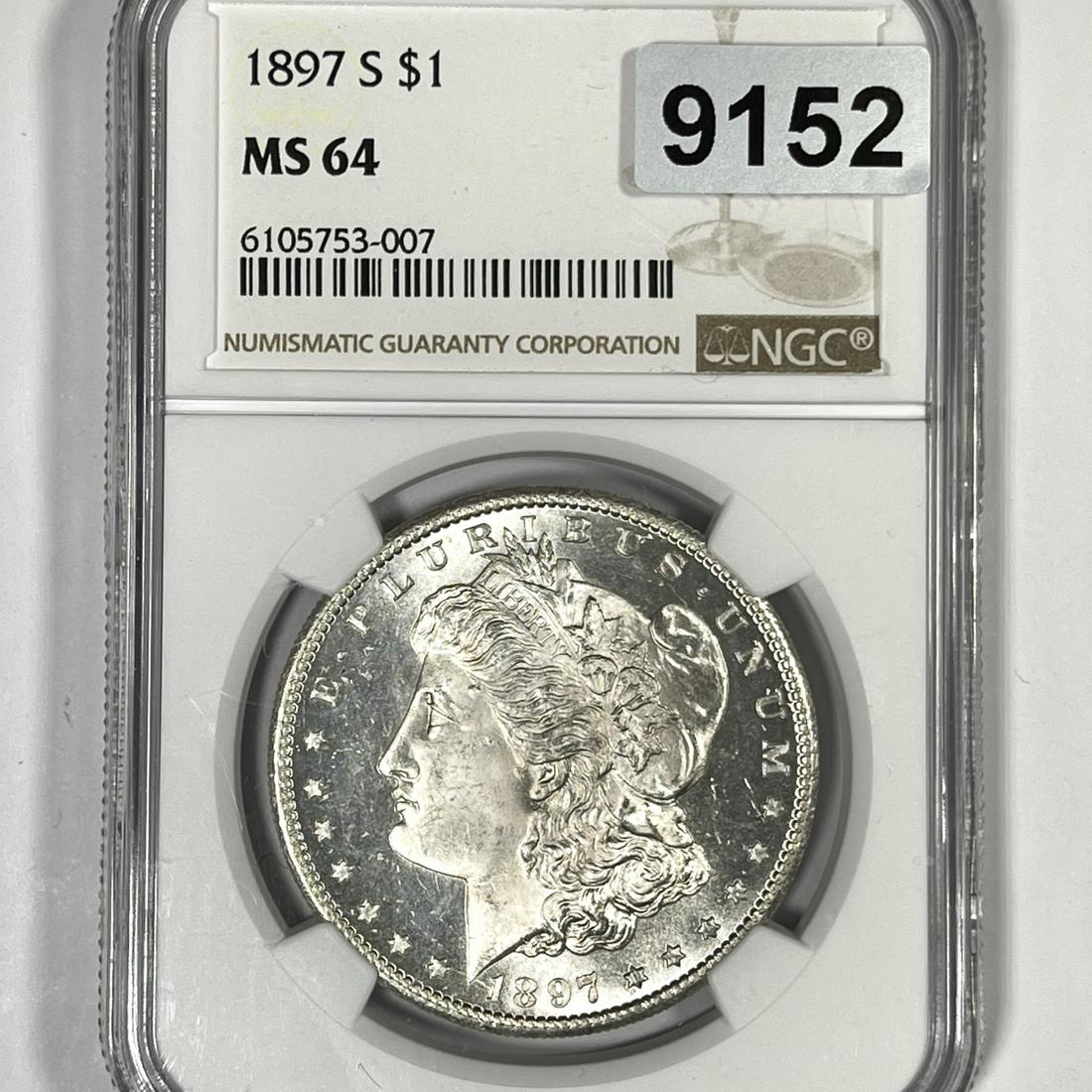 1897-S Morgan Silver Dollar NGC-MS64 (1 of 2)