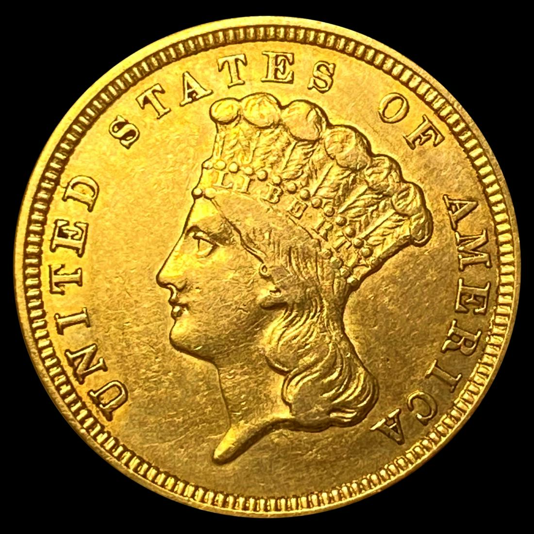 1854 $3 Gold Piece UNCIRCULATED (1 of 2)