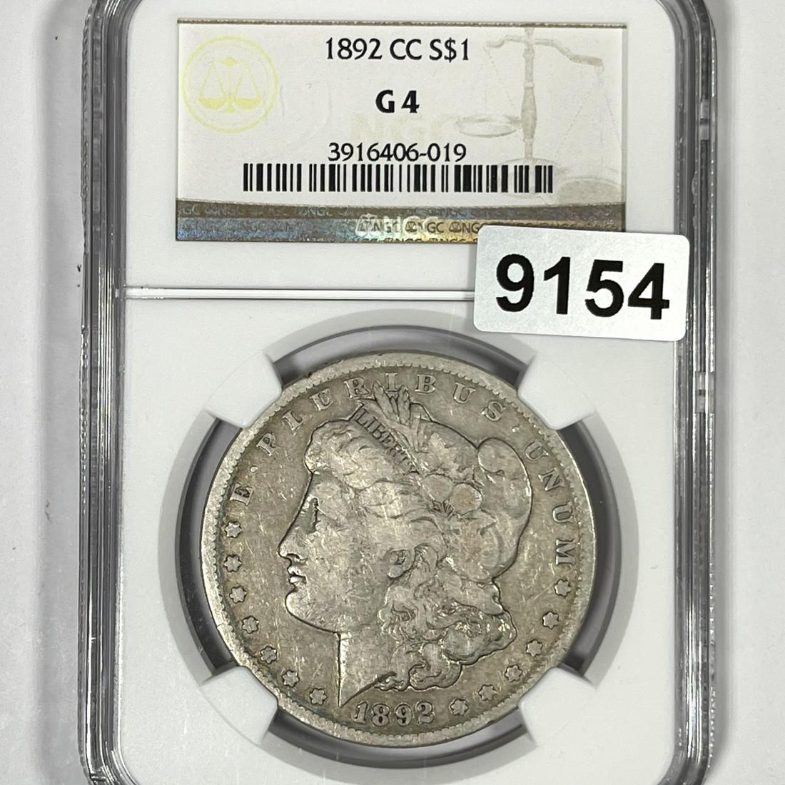 1892-CC Morgan Silver Dollar NGC-G4 (1 of 2)