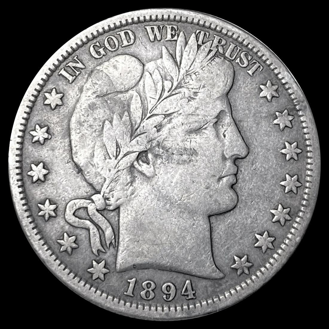 1894-S Barber Half Dollar ABOUT UNCIRCULATED (1 of 2)