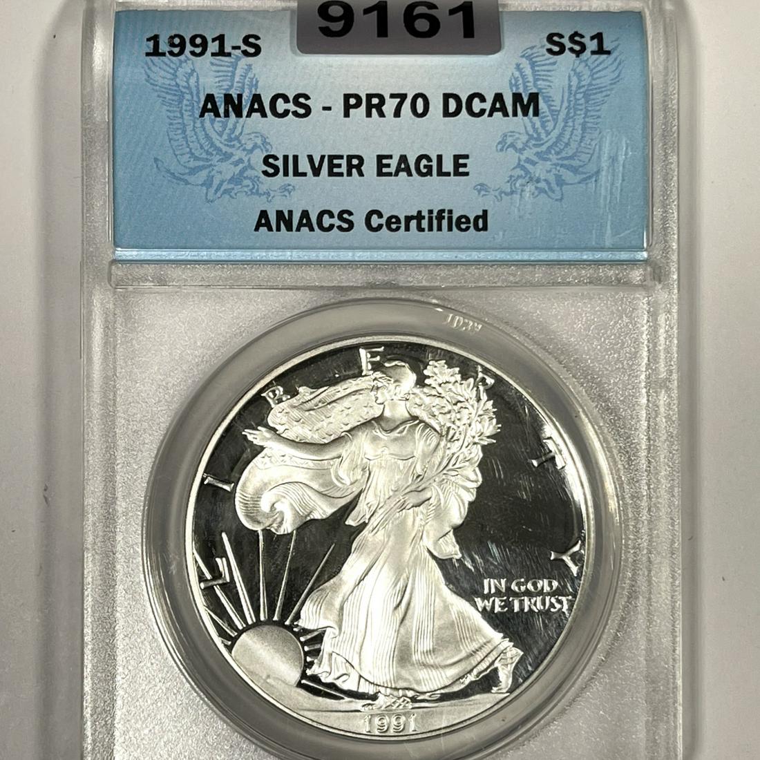 1991-S Silver Eagle ANACS-PR70 DCAM (1 of 2)