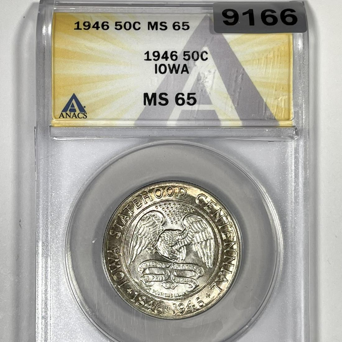 1946 Iowa Half Dollar ANACS-MS65 (1 of 2)