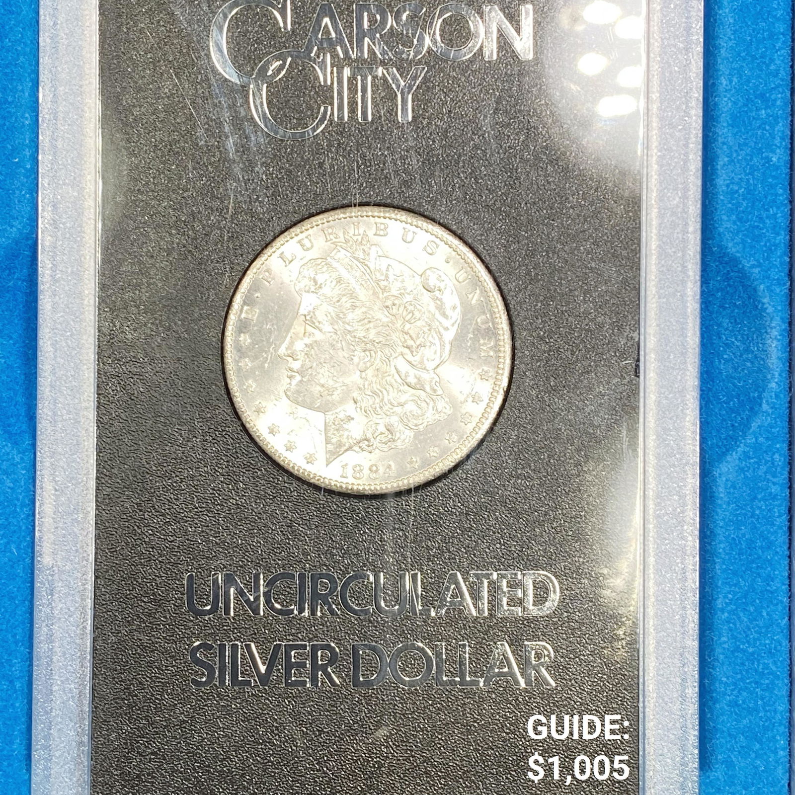 1884-CC Morgan Silver Dollar -GEM BU GSA /w Cert (1 of 2)