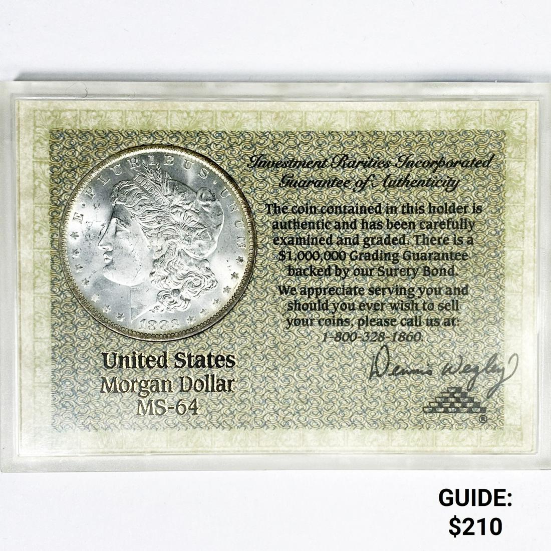 1883-O Morgan Silver Dollar -GEM (1 of 2)