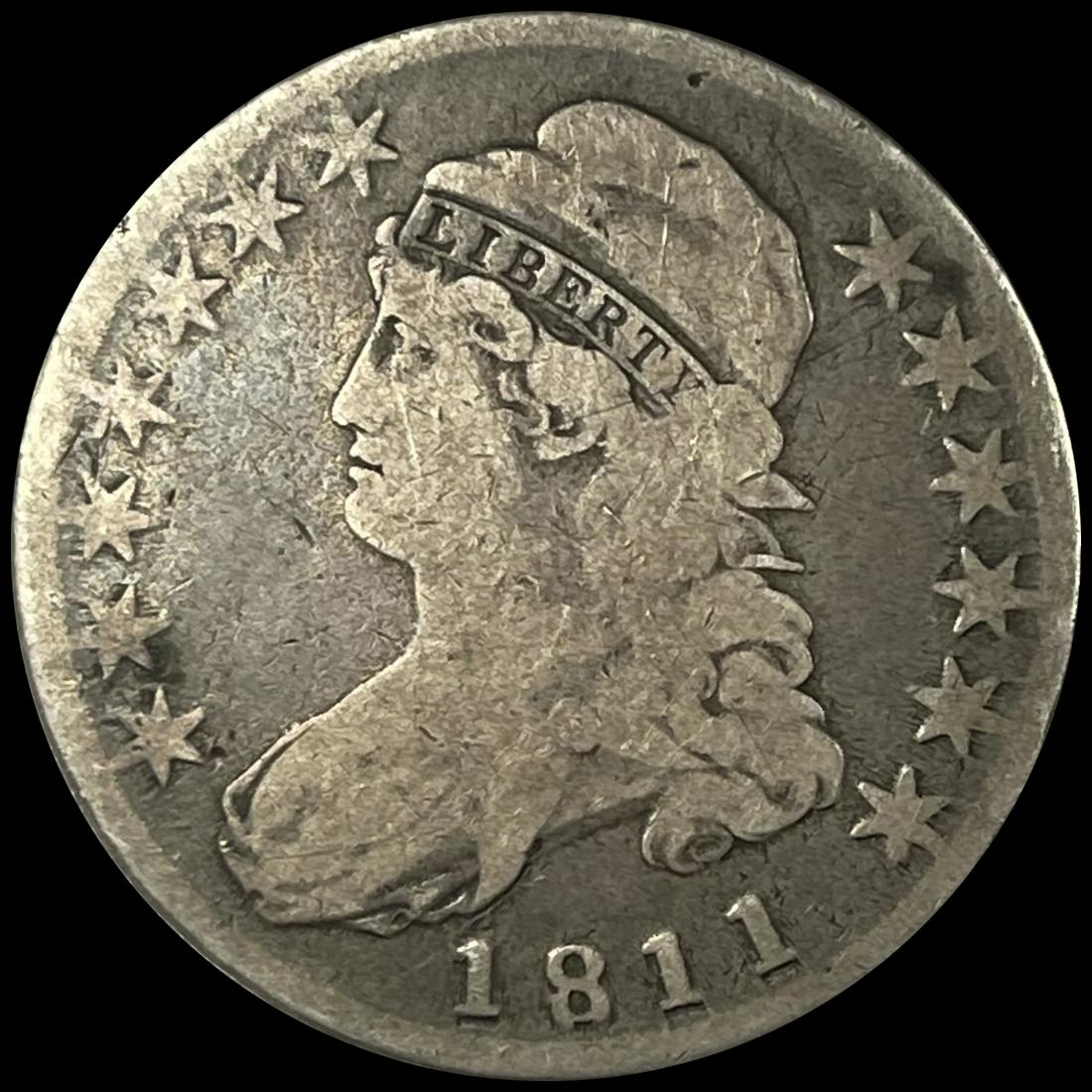 1811 Capped Bust Half Dollar NICELY CIRCULATED (1 of 2)