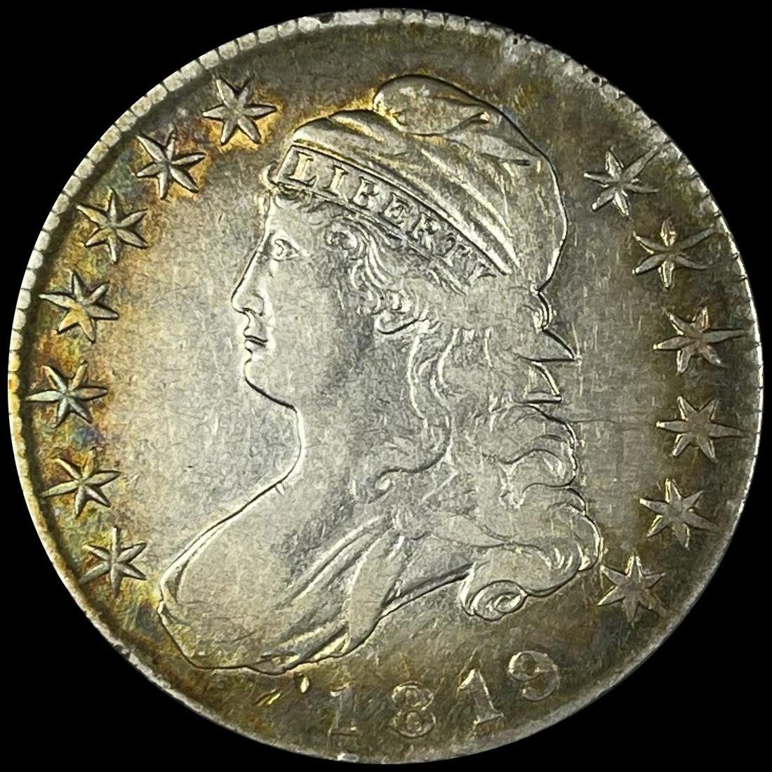 1819 Capped Bust Half Dollar LIGHTLY CIRCULATED (1 of 2)