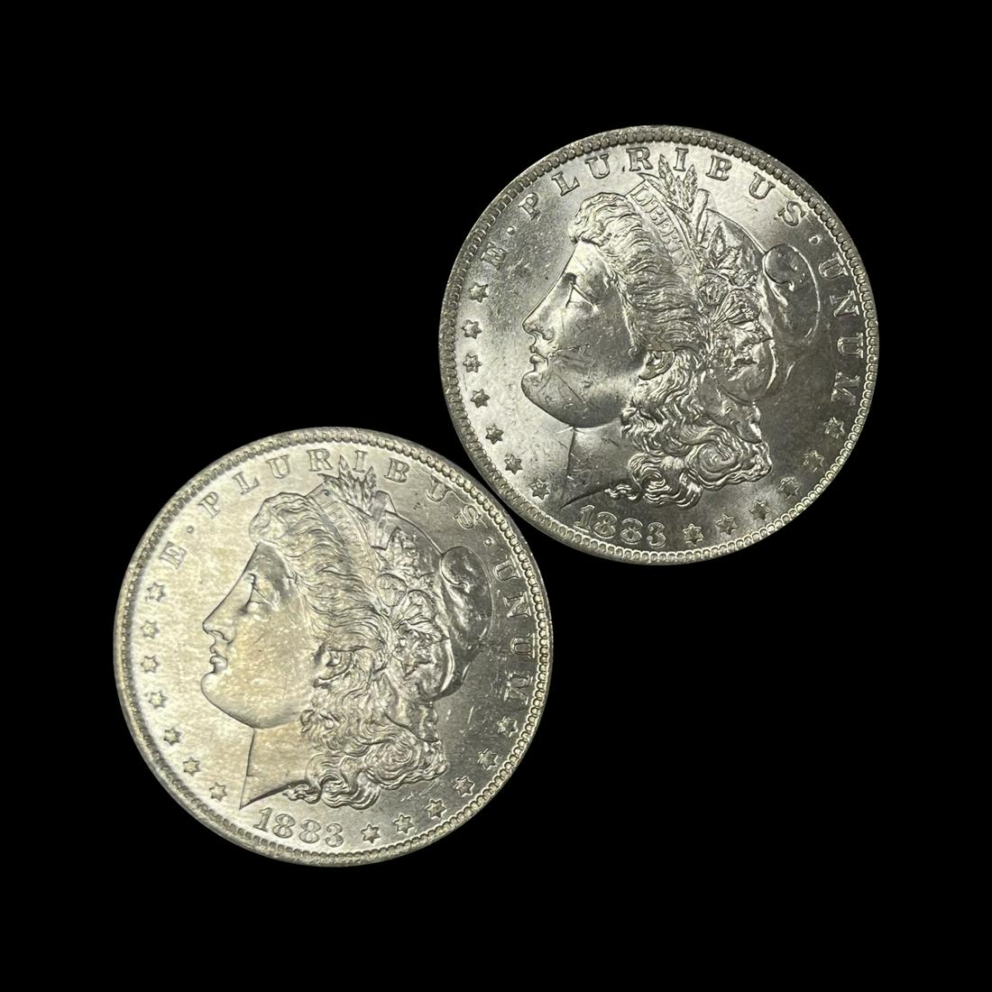 1883-O (2) Morgan Dollars UNCIRCULATED (1 of 2)