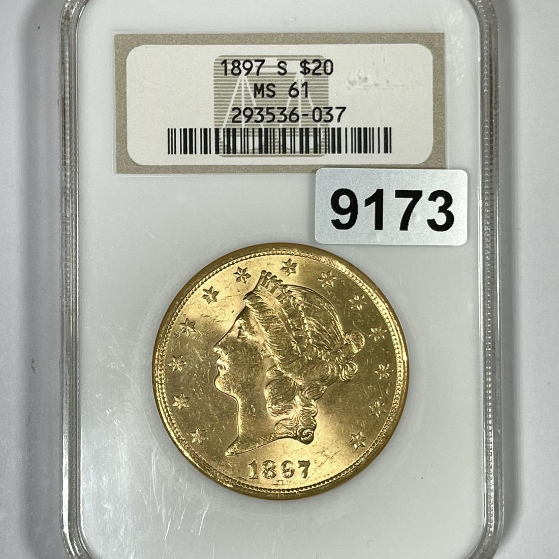 1897-S $20 Gold Double Eagle NGC-MS61 (1 of 2)