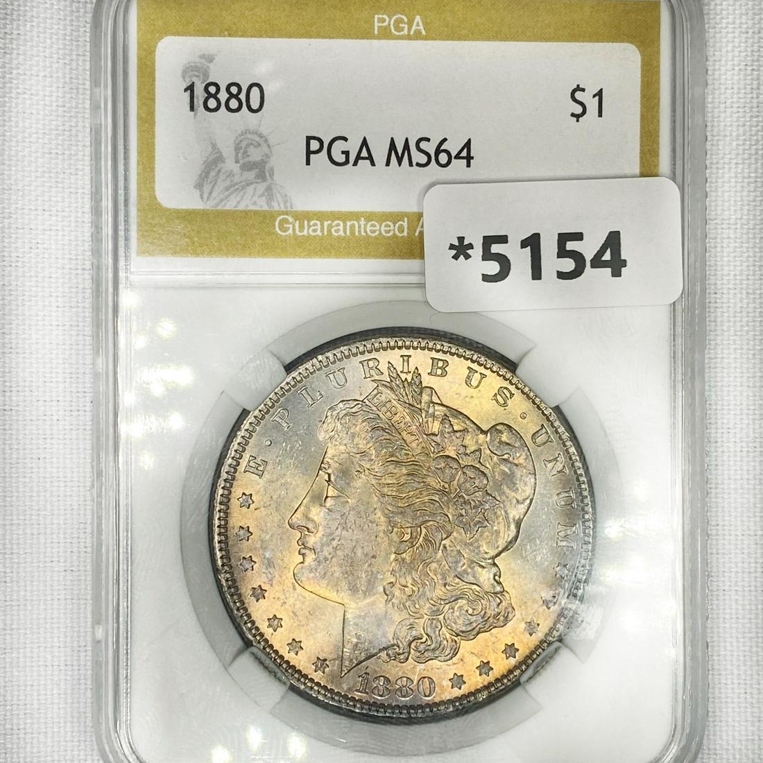 1880 Morgan Silver Dollar PGA-MS64 (1 of 2)
