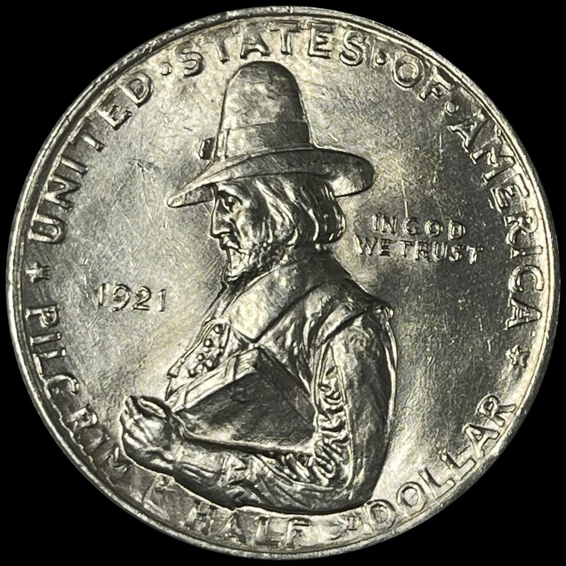 1921 Pilgrim Half Dollar CHOICE BU (1 of 2)