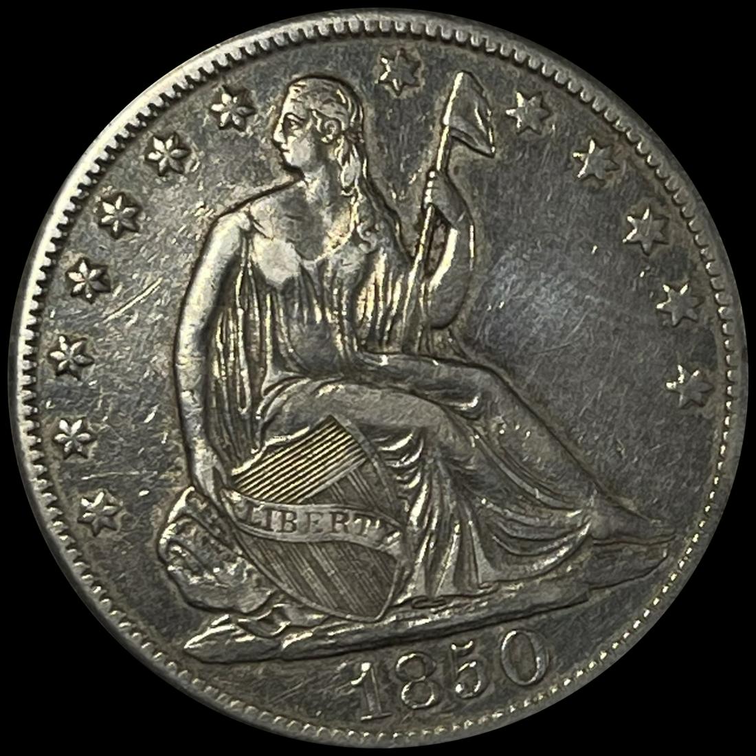 1850-O Seated Liberty Half Dollar UNCIRCULATED (1 of 2)