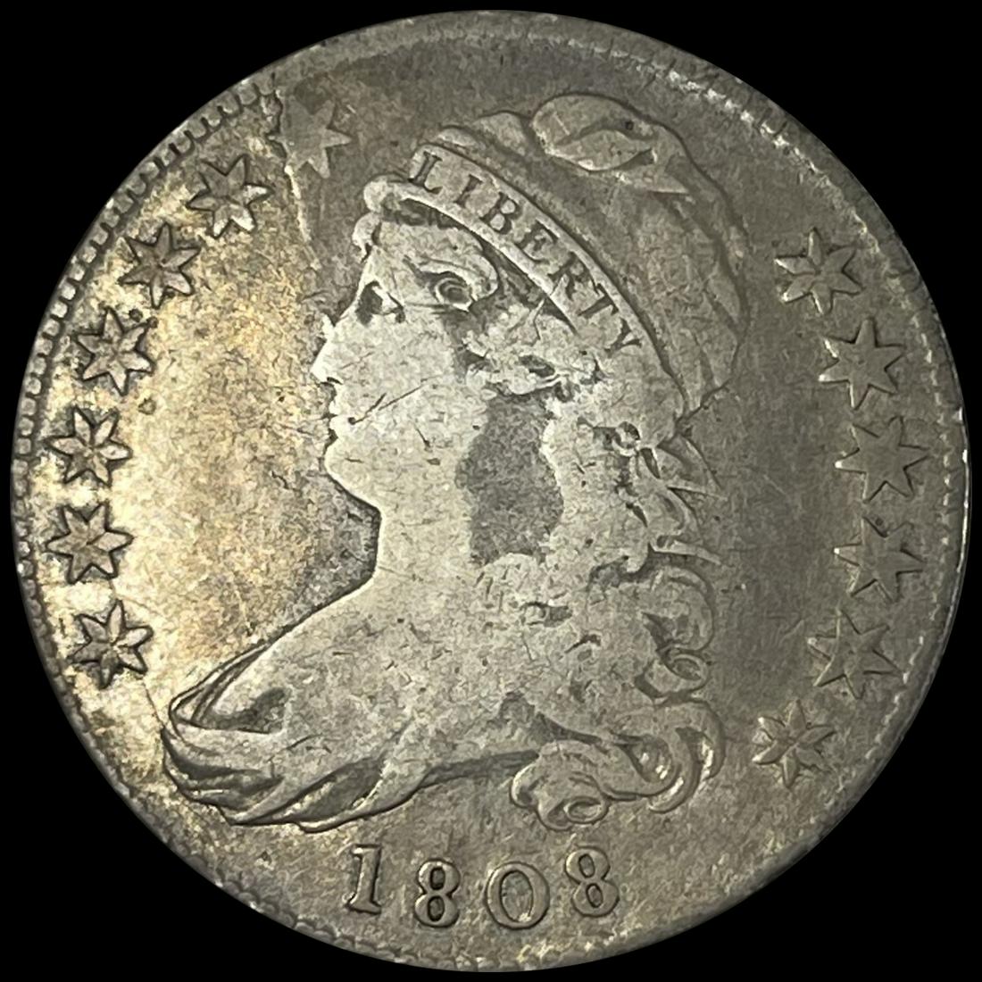 1808 Capped Bust Half Dollar NICELY CIRCULATED (1 of 2)