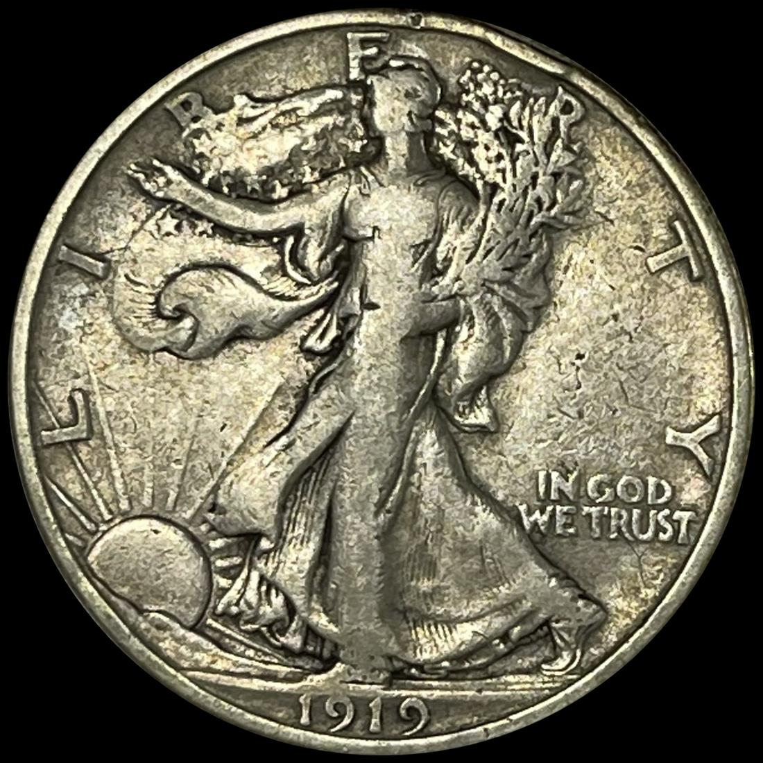 1919-S Walking Liberty Half Dollar LIGHTLY CIRC (1 of 2)