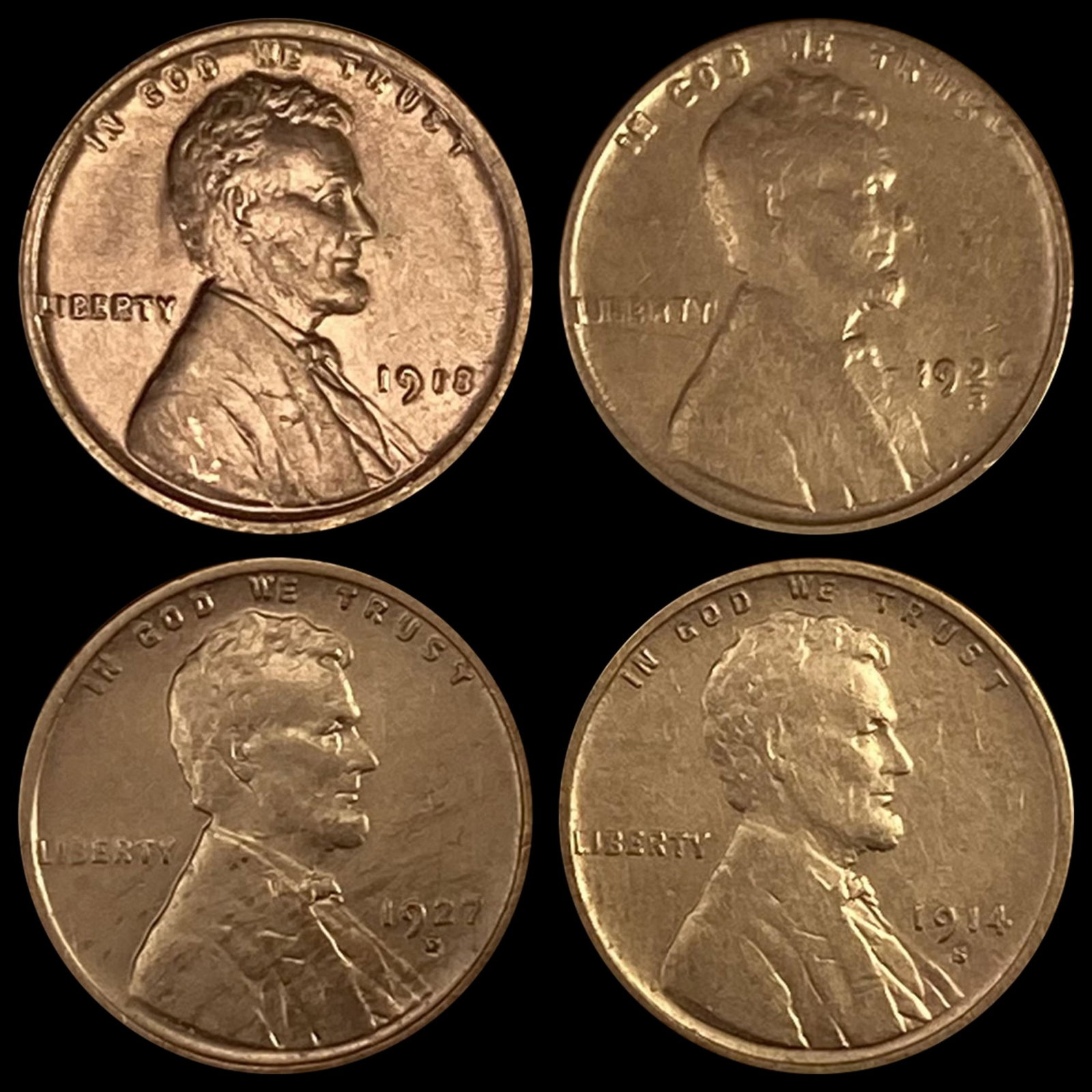 (4) Wheat Cents UNCIRCULATED (1 of 2)