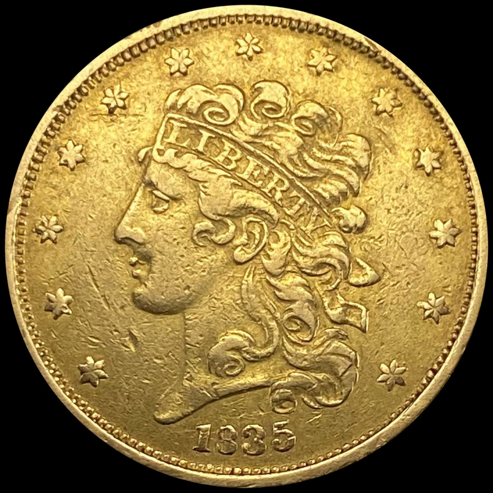 1835 $5 Gold Half Eagle CLOSELY UNCIRCULATED (1 of 2)