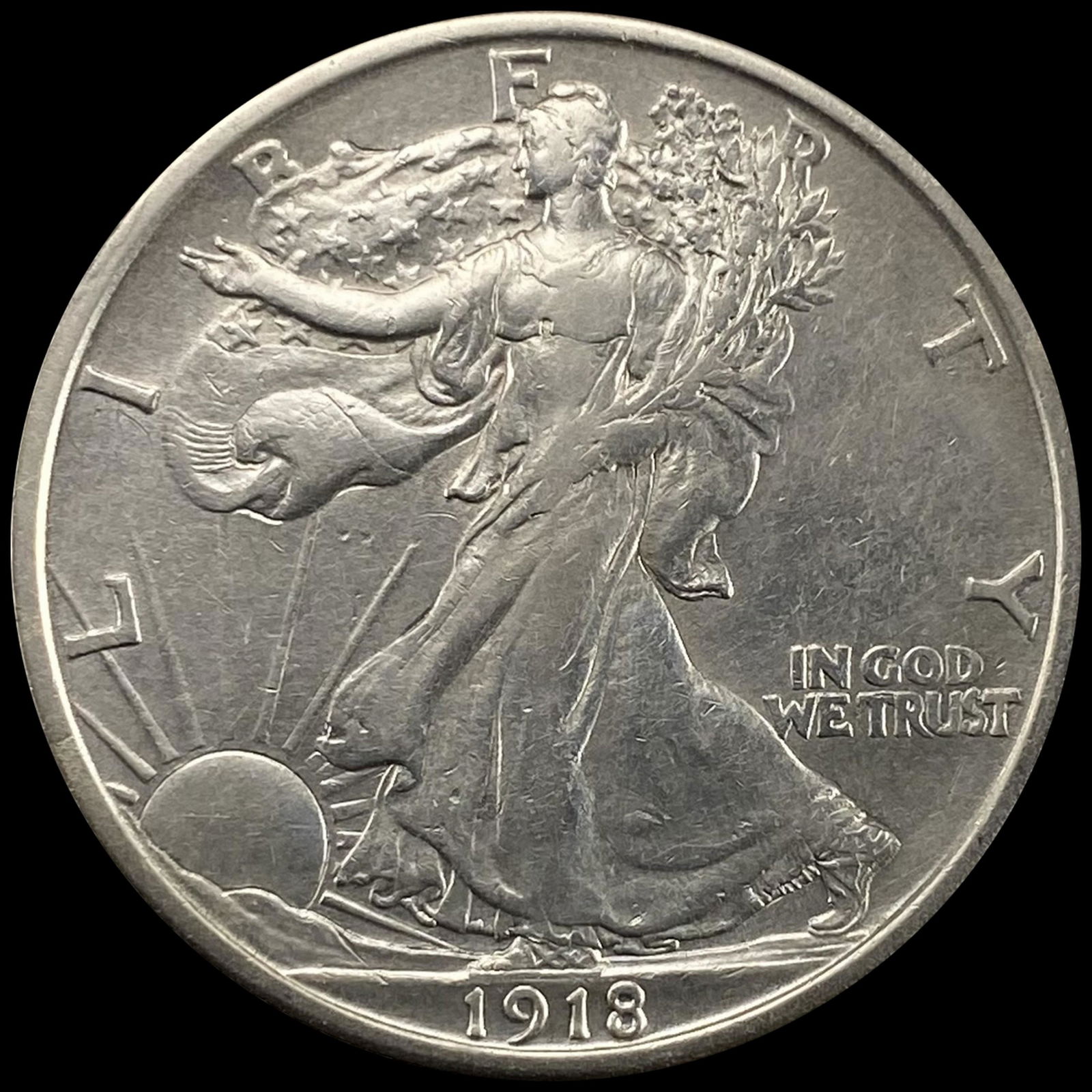 1918 Walking Liberty Half Dollar UNCIRCULATED (1 of 2)