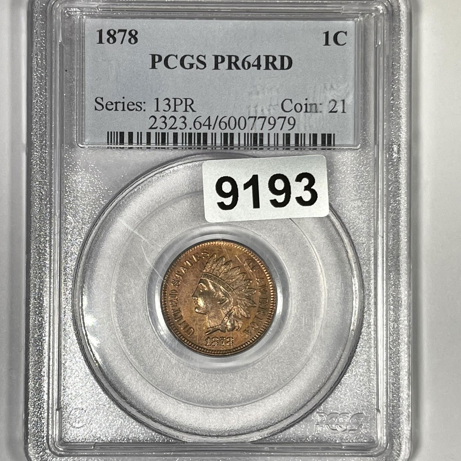 1878 Indian Head Cent PCGS-PR64 RD (1 of 2)