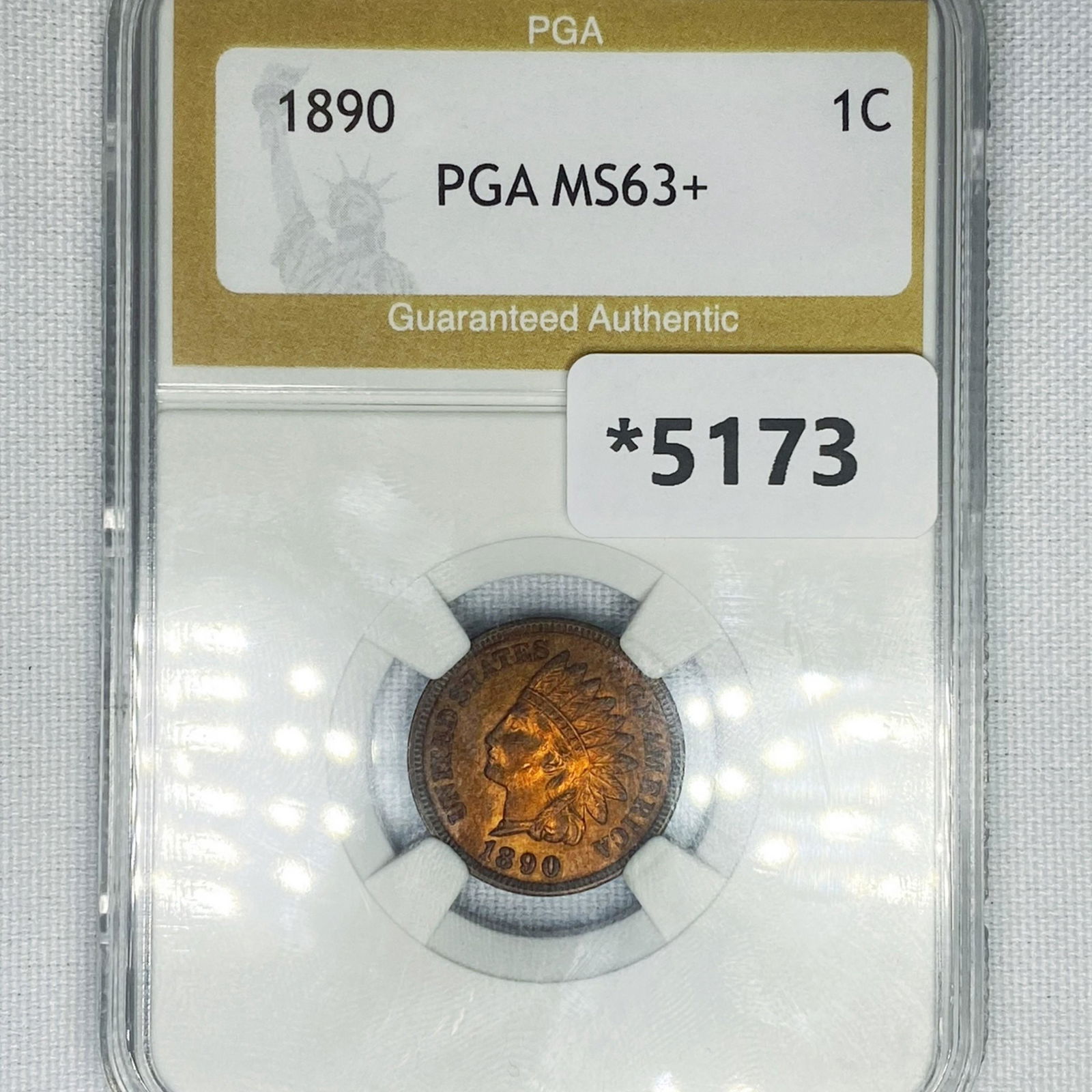 1890 Indian Head Cent PGA-MS63+ (1 of 2)