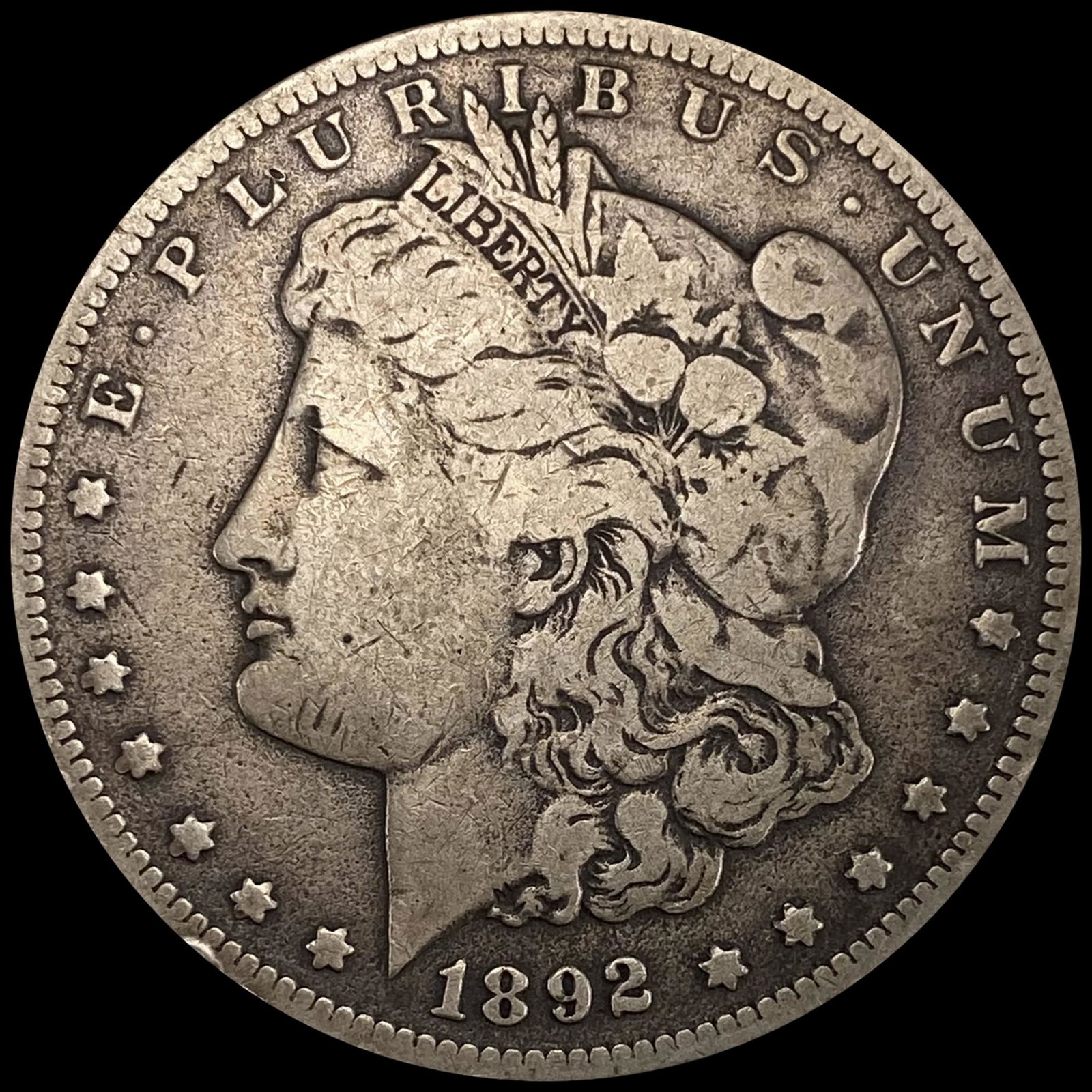 1892-CC Morgan Silver Dollar LIGHTLY CIRCULATED (1 of 2)