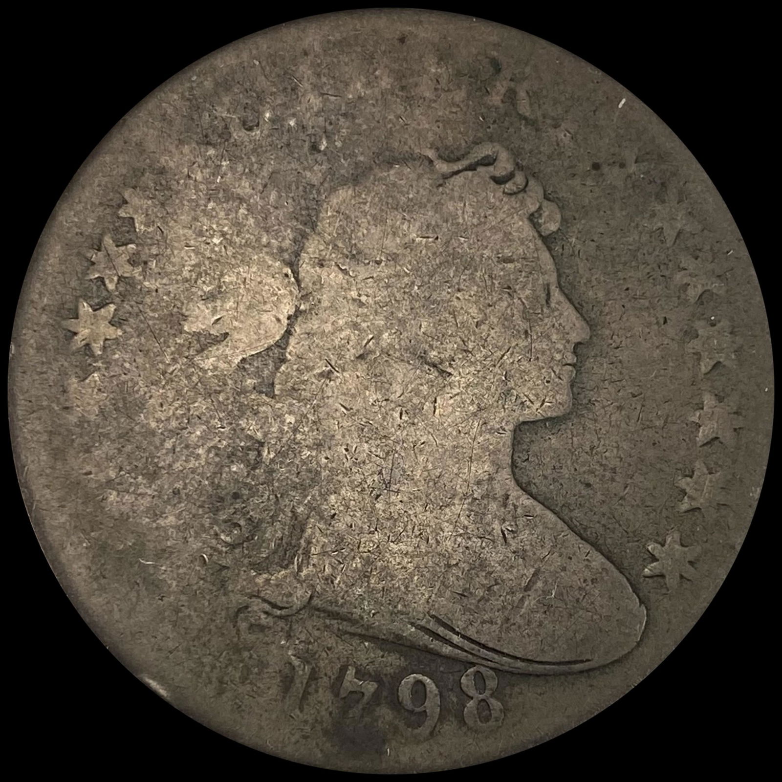 1798 Draped Bust Dollar NICELY CIRCULATED (1 of 2)