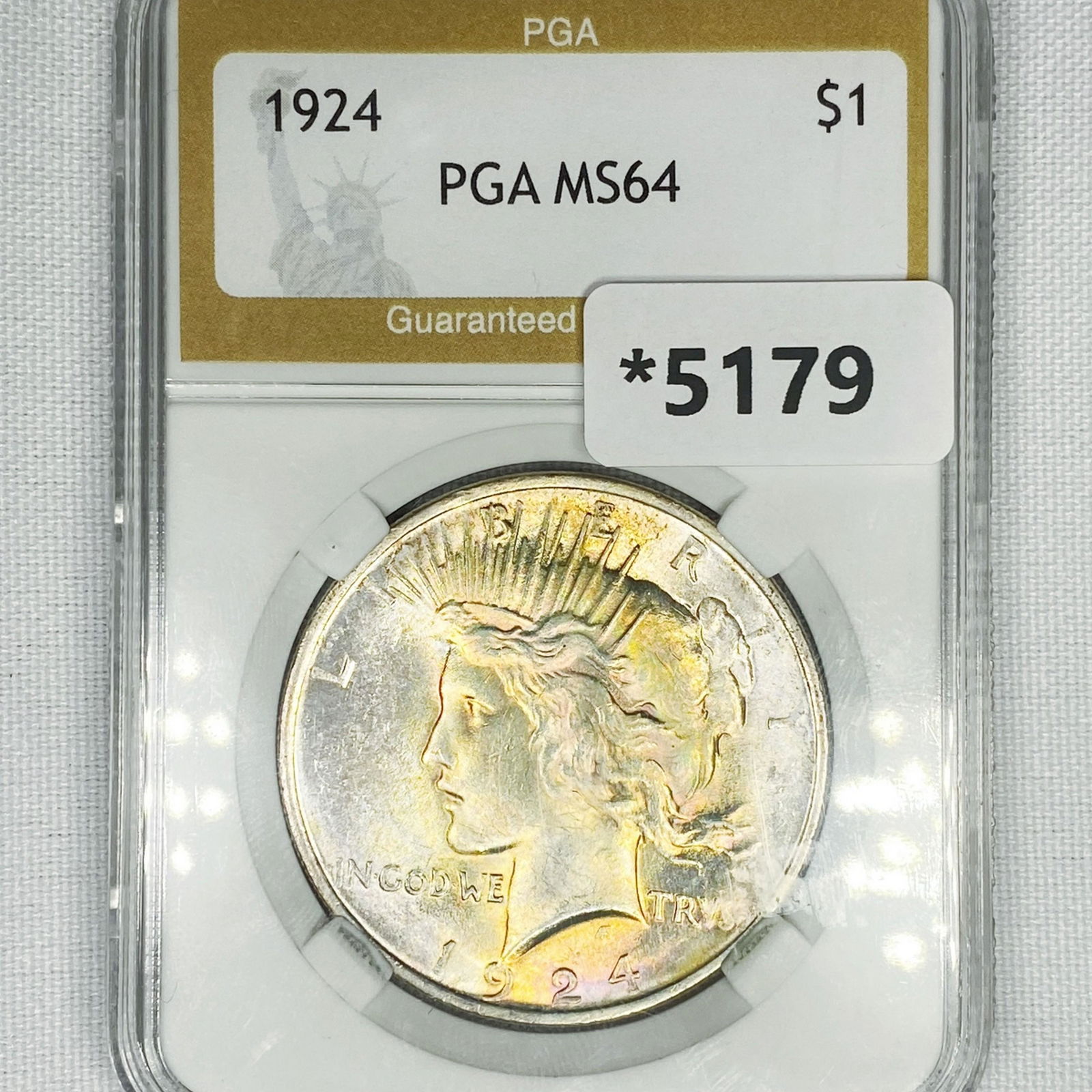 1924 Silver Peace Dollar PGA-MS64 (1 of 2)