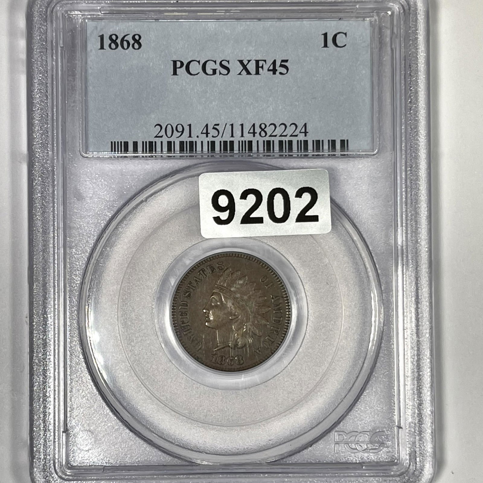 1868 Indian Head Cent PCGS-XF45 (1 of 2)