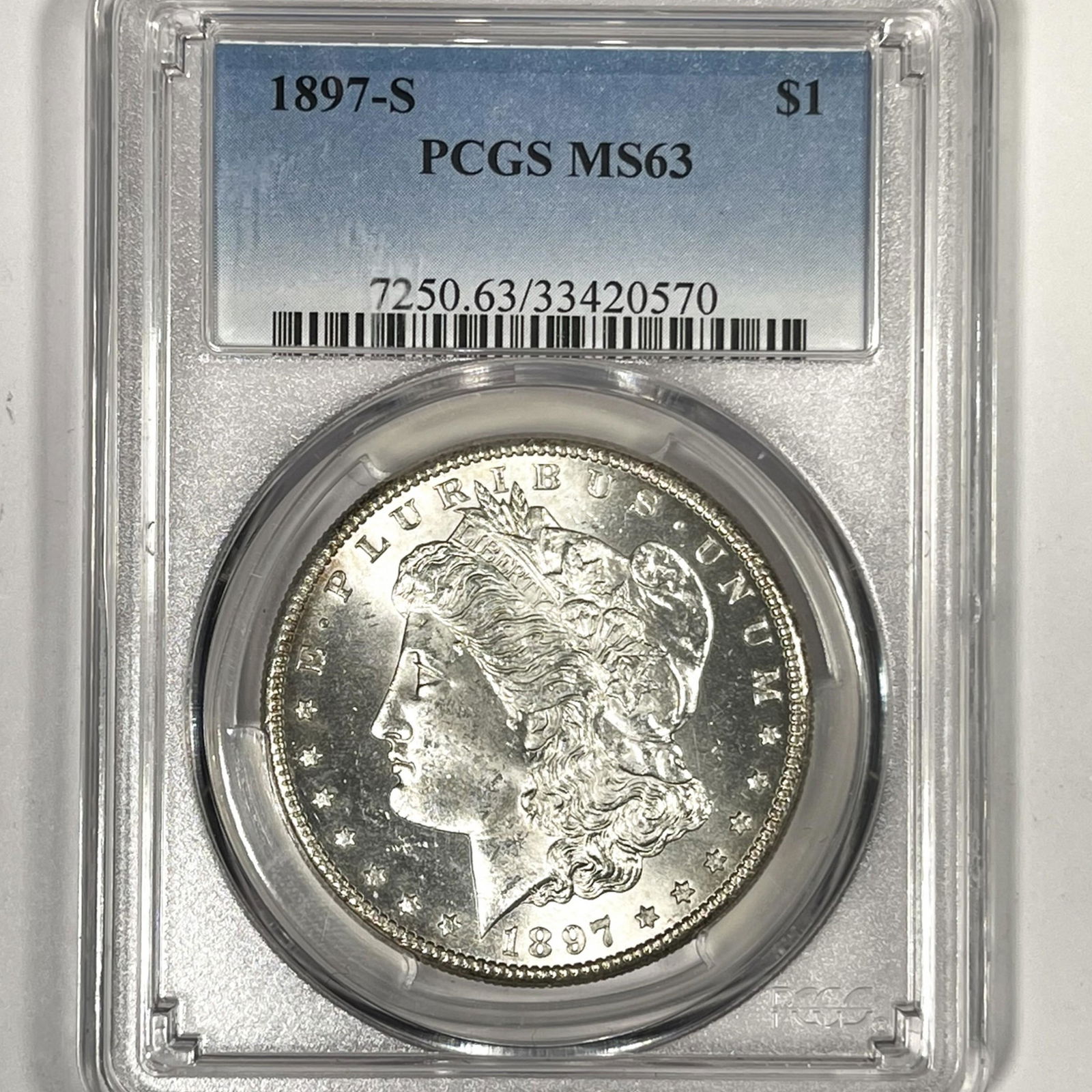 1897-S Morgan Silver Dollar PCGS-MS63 (1 of 2)