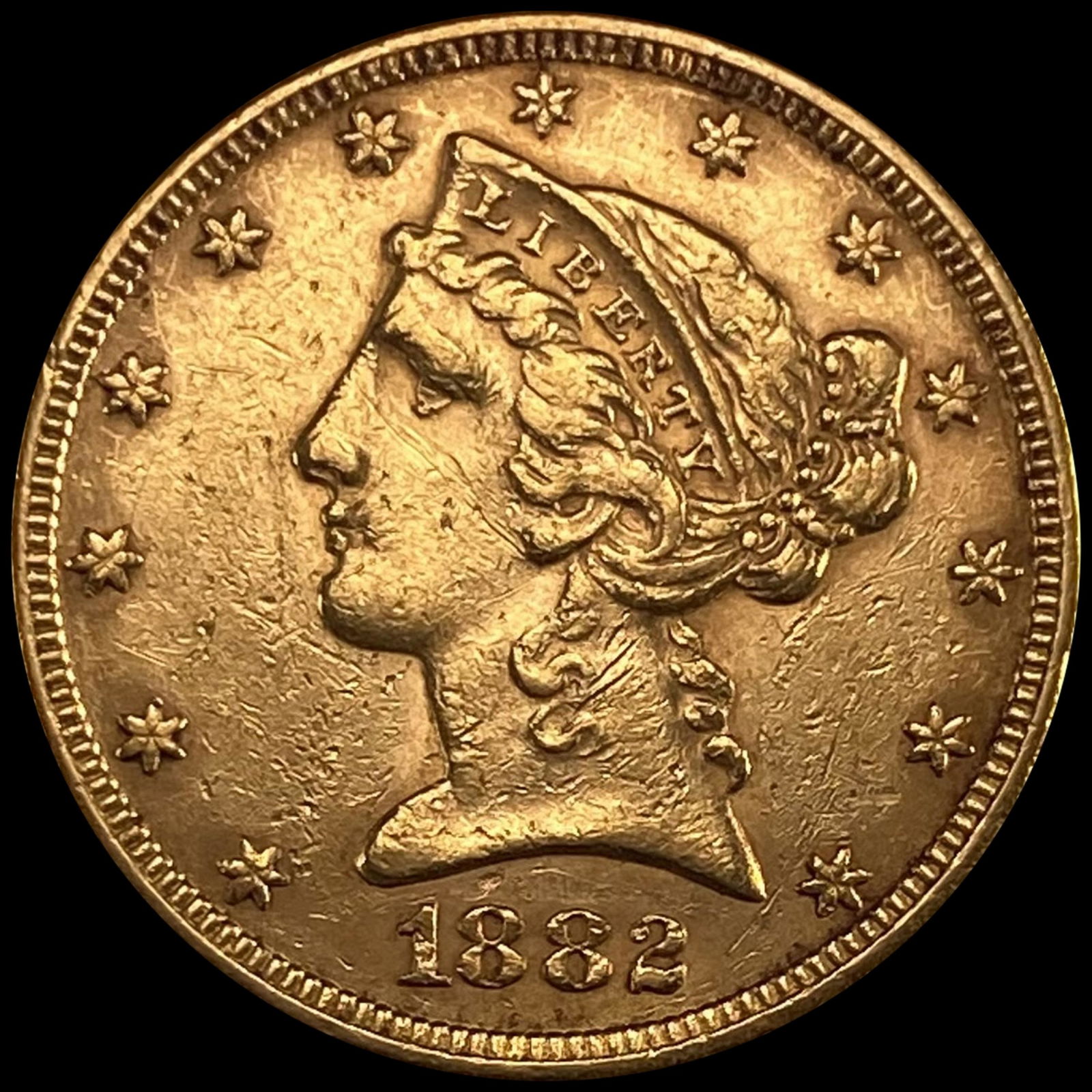 1882 $5 Gold Half Eagle UNCIRCULATED (1 of 2)