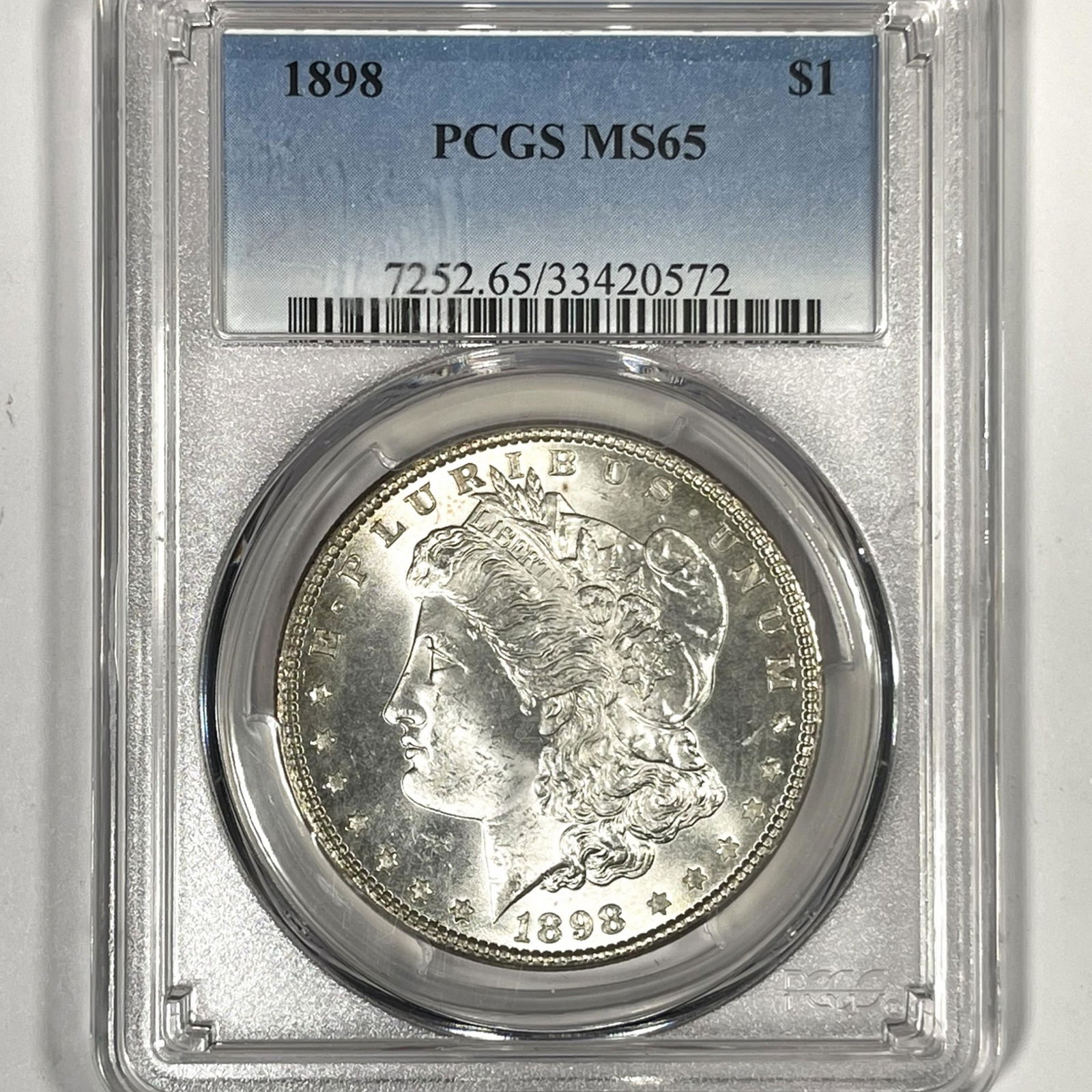 1898 Morgan Silver Dollar PCGS-MS65 (1 of 2)