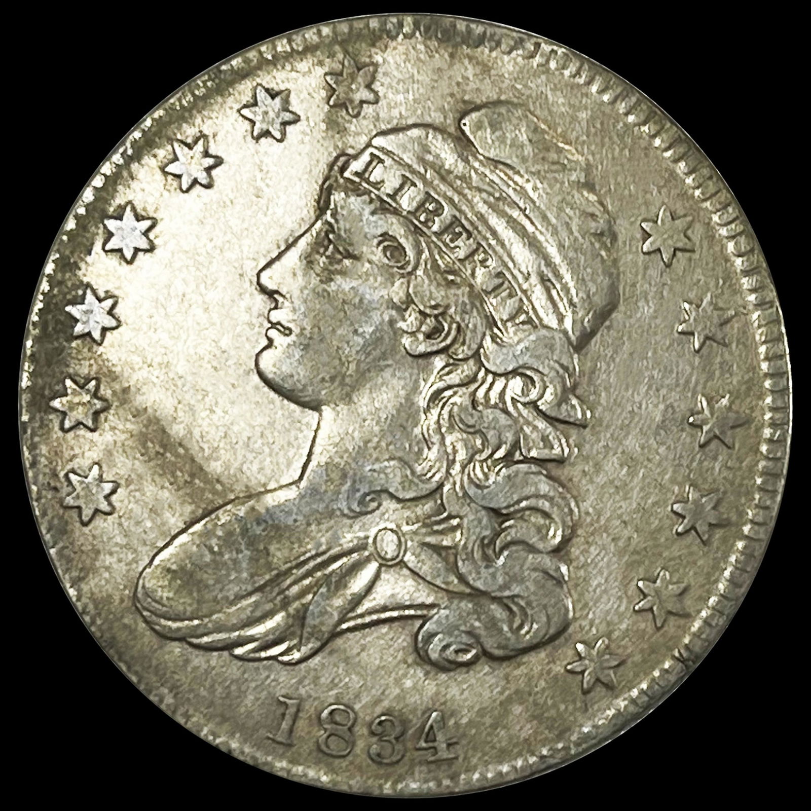 1834 Capped Bust Half Dollar CLOSELY UNCIRCULATED (1 of 2)